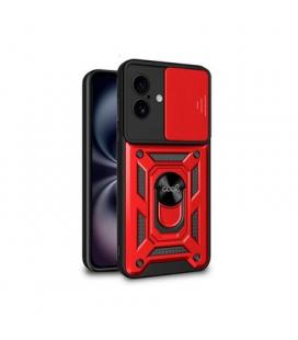 FUNDA COOL IPHONE 16 HARD RING ROJO