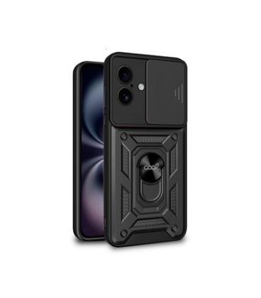 FUNDA COOL IPHONE 16 HARD RING NEGRO