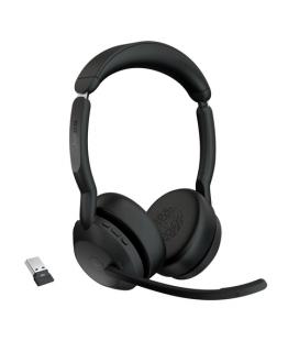 Auriculares jabra evolve2 55 ms stereo inalambrico negro