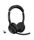 Auriculares jabra evolve2 55 ms stereo inalambrico negro