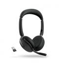 Auriculares jabra evolve2 65 flex ms stereo inalambrico negro