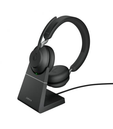 Auriculares jabra evolve2 65 uc stereo inalambrico negro