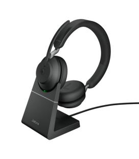 Auriculares jabra evolve2 65 ms stereo inalambrico negro