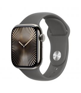 Smartwatch apple watch series 10 gps + cell 42mm natural titanium stone grey sport band s - m