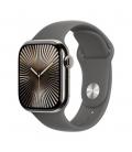 Smartwatch apple watch series 10 gps + cell 42mm natural titanium stone grey sport band s - m