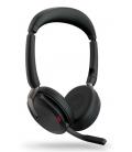 Auriculares jabra evolve2 65 flex uc stereo inalambrico negro