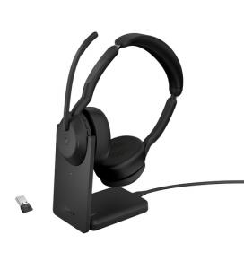 Auriculares jabra evolve2 55 ms stereo inalambrico negro