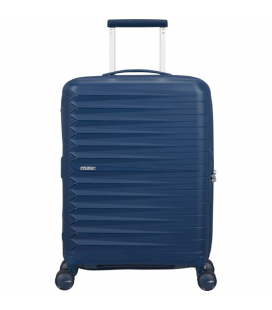 Maleta de cabina american tourister fastforward spinner expansible 55cm/ 55x40x23cm/ 4 ruedas/ azul marino