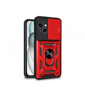 FUNDA COOL IPHONE 15 HARD RING ROJO