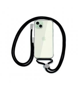 FUNDA COOL IPHONE 15 TRANSPARENTE NEGRO