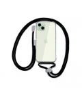 FUNDA COOL IPHONE 15 TRANSPARENTE NEGRO