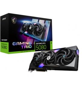 Tarjeta Gráfica MSI GeForce RTX 5080 GAMING TRIO OC 16GB GDDR7 Reflex 2 RTX AI DLSS4