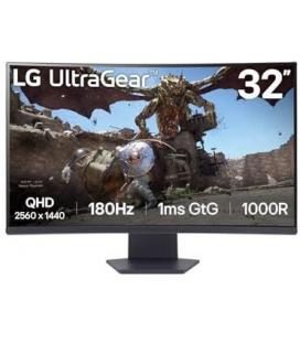 Monitor Gaming Curvo LG UltraGear 32GS60QC-B 31.5"/ QHD/ 1ms/ 180Hz/ VA/ Negro