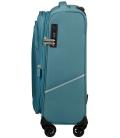 Maleta de cabina american tourister summerride spinner 55cm/ 55x40x23cm/ 4 ruedas/ azul brisa
