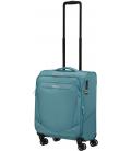Maleta de cabina american tourister summerride spinner 55cm/ 55x40x23cm/ 4 ruedas/ azul brisa