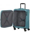 Maleta de cabina american tourister summerride spinner 55cm/ 55x40x23cm/ 4 ruedas/ azul brisa