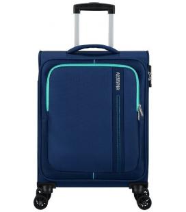 Maleta de cabina american tourister sea seeker spinner 55cm/ 55x40x20cm/ 4 ruedas/ marino combate