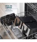 Freidora por aire / sin aceite princess double basket airfryer 182074/ 2400w/ capacidad 8l