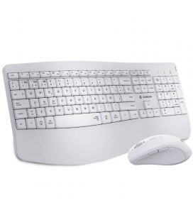 Teclado y ratón inalámbrico subblim combo dual office prowave/ blanco