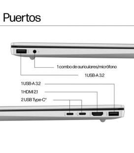 Portatil hp pavilion 16 - af0026ns 16 pulgadas ultra 7 155u - 16gb - 1tb - w11 - celeste