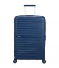 Maleta mediana american tourister fastforward spinner expansible 68cm/ 68x46x30cm/ 4 ruedas/ azul marino