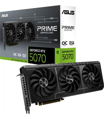 Tarjeta Gráfica ASUS PRIME GeForce RTX 5070 OC 12GB GDDR7 Reflex 2 RTX AI DLSS4