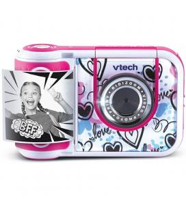 Cámara digital instantánea vtech kidizoom print cam/ tamaño foto 57x28mm/ rosa