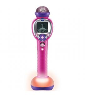 Micrófono inalámbrico vtech kidi superstar dance micrófono mágico/ rosa