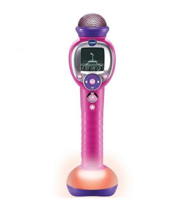 Micrófono inalámbrico vtech kidi superstar dance micrófono mágico/ rosa