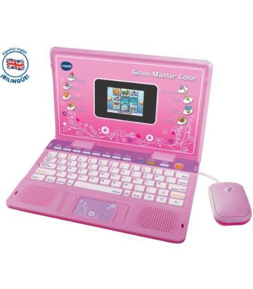 Portátil infantil vtech genio máster color bilingüe/ rosa