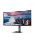Monitor profesional ultraparonámico curvo aoc cu34v5c/bk 34'/ wqhd/ multimedia/ negro