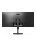 Monitor profesional ultraparonámico curvo aoc cu34v5c/bk 34'/ wqhd/ multimedia/ negro
