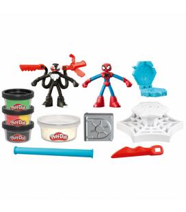 Juego hasbro play - doh spiderman launch and slice battle