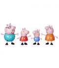 Set de 4 figuras peppa pig y su familia