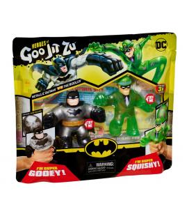 Pack de 2 figuras bandai goo jit zu dc héroes batman vs the riddler