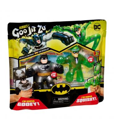 Pack de 2 figuras bandai goo jit zu dc héroes batman vs the riddler