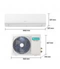 Aire acondicionado split 1x1 hisense inverter 5418 frig - h 5417 kcal - h wifi kc70bt2b