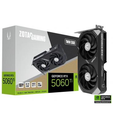 Tarjeta Gráfica ZOTAC GAMING GeForce RTX 5060 Ti Twin Edge 16GB GDDR7 Reflex 2 RTX AI DLSS4