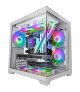 Caja gaming minitorre mars gaming mc-view2/ blanca