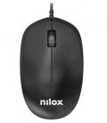 Nilox MOUSB1012 ratón Oficina USB tipo A Óptico 1200 DPI