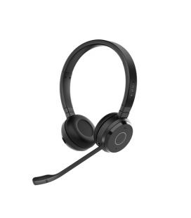 Auriculares jabra evolve 65 te ms stereo inalambrico negro