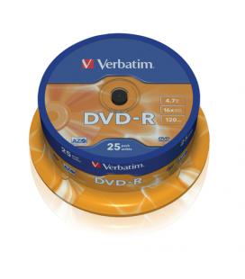 Verbatim dvd - r 4.7gb 16x tarrina 25uds