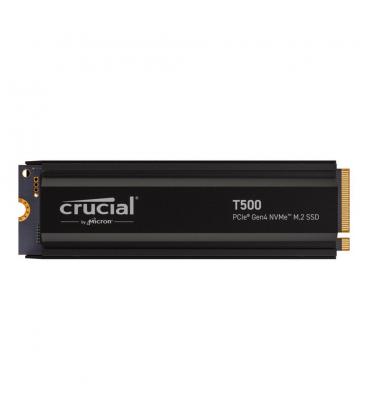 Disco duro interno solido ssd crucial t500 4tb pcie nvme 4.0 x4 con hs