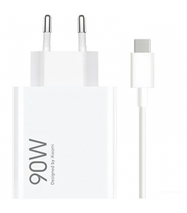 Cargador de pared gan xiaomi 90w hypercharge combo (type-a)/ 1xusb + cable usb tipo-c/ 90w