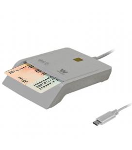 Lector de dni y tarjetas woxter pe26-198/ blanco/ usb 2.0