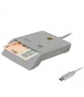 Lector de dni y tarjetas woxter pe26-198/ blanco/ usb 2.0