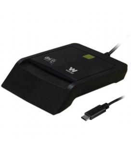 Lector de dni y tarjetas woxter pe26-200/ negro/ usb 2.0