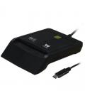 Lector de dni y tarjetas woxter pe26-200/ negro/ usb 2.0