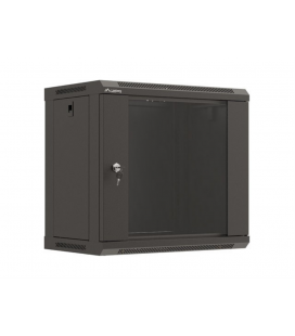 ARMARIO LANBERG MURAL RACK 19" 9U 540X350 FLAT PACK NEGRO PUERTA CRISTAL