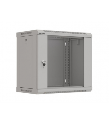 ARMARIO LANBERG MURAL RACK 19" 9U 540X350 FLAT PACK GRIS PUERTA CRISTAL